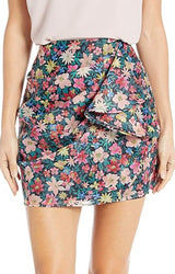 C/MEO Collective And Ever More Skirt - Black Garden Floral