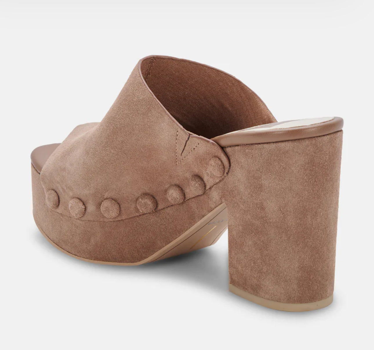 Dolce Vita Emol Platform Sandals - Mushroom Suede