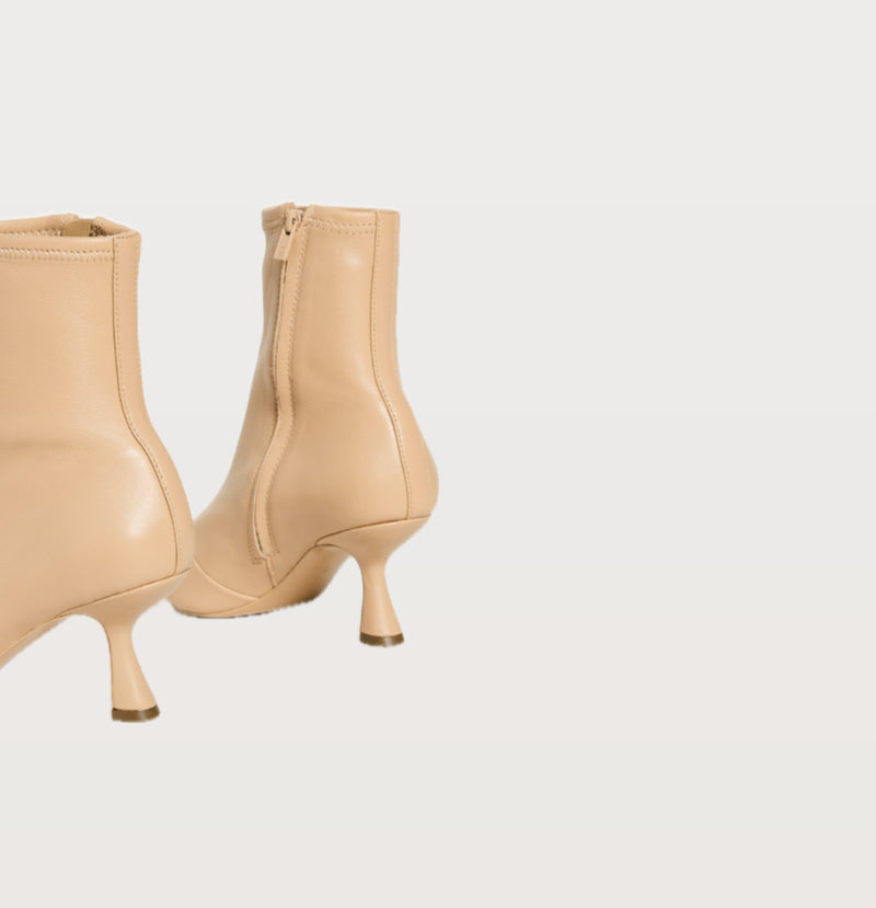 Loeffler Randall Thandy Curved Boot - Bisque