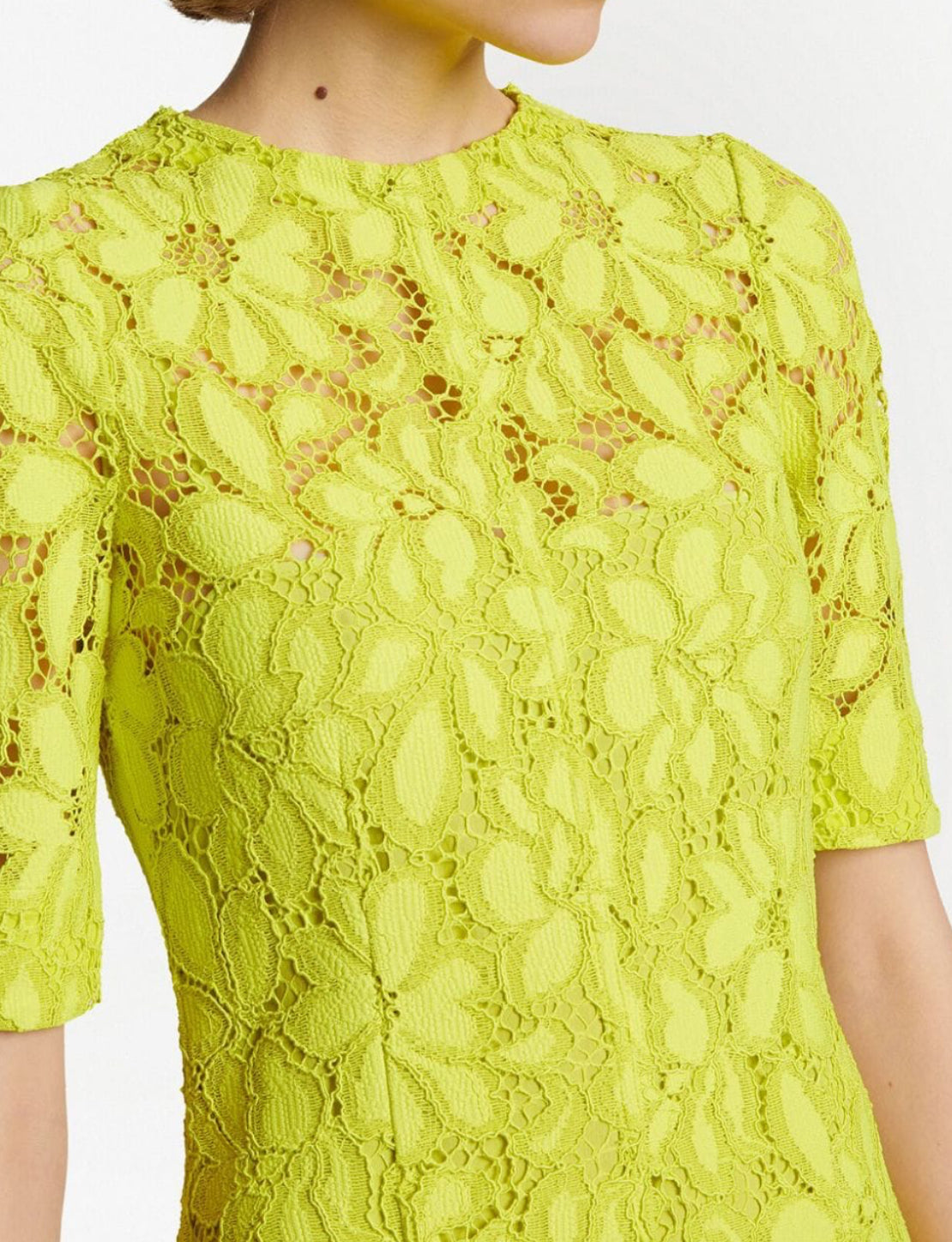 Proenza Schouler Lace Dress - Citron