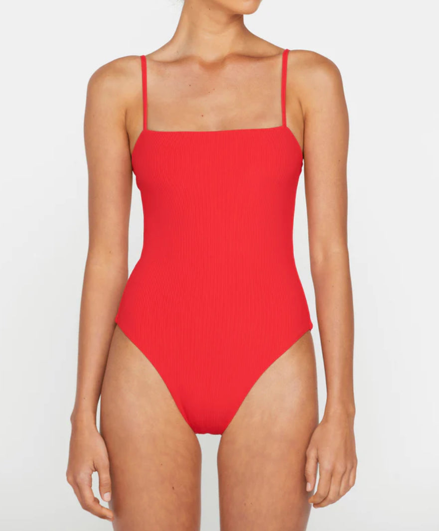 MIKOH Osso One Piece - Ribbed Poppy