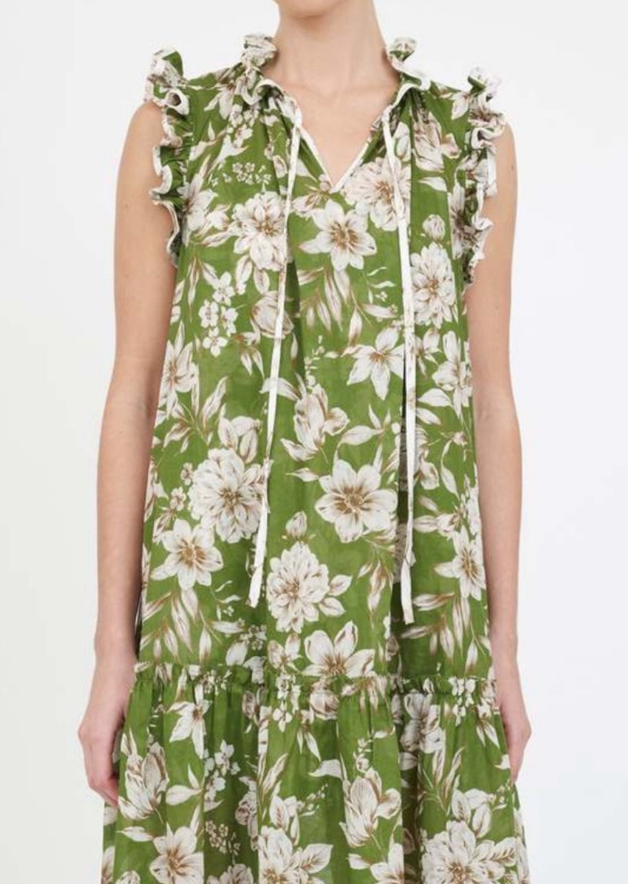Christy Lynn Camila Dress - Green Magnolia