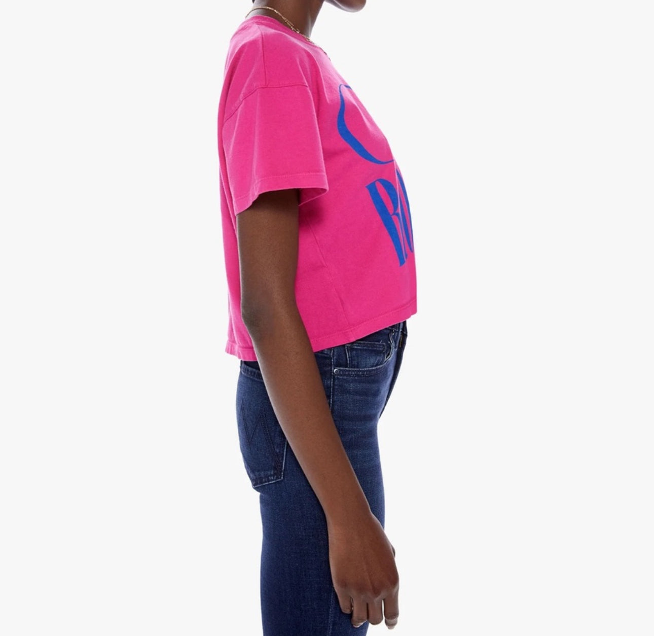 MOTHER The Grab Back Crop Tee - On The Rocks