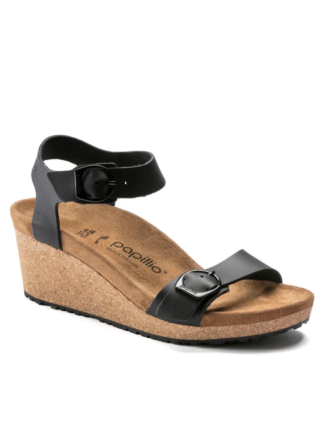 papillio by BIRKENSTOCK Soley Leather Sandal - Black