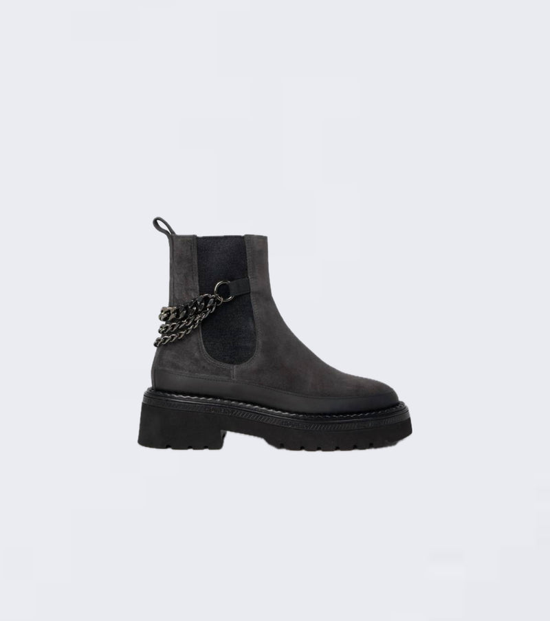 HOMERS Siena Black Zip Ankle Boot