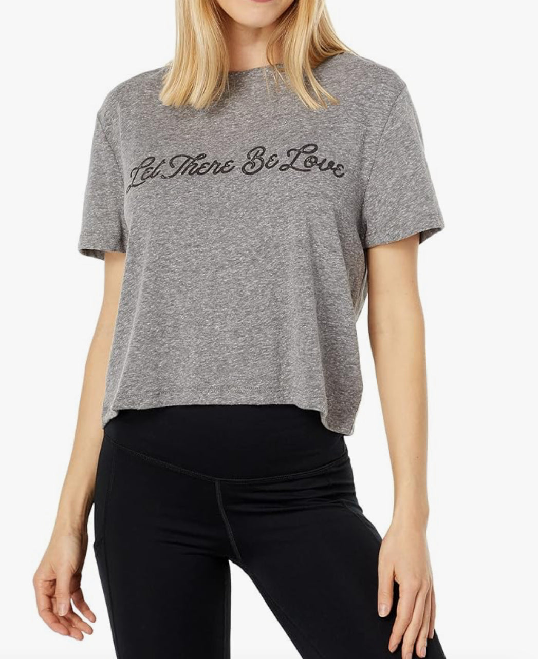 Spiritual Gangster Let There Be Love Crop Tee