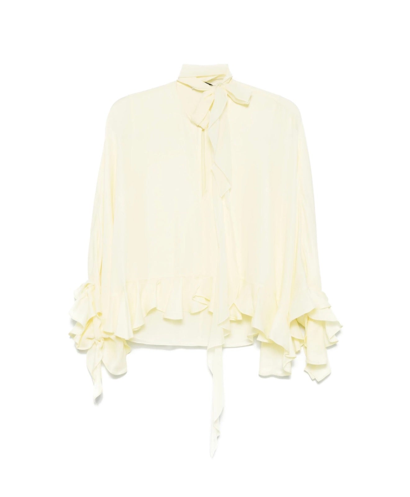 Dorothee Schumacher Sheer Twist Blouse - Yellow
