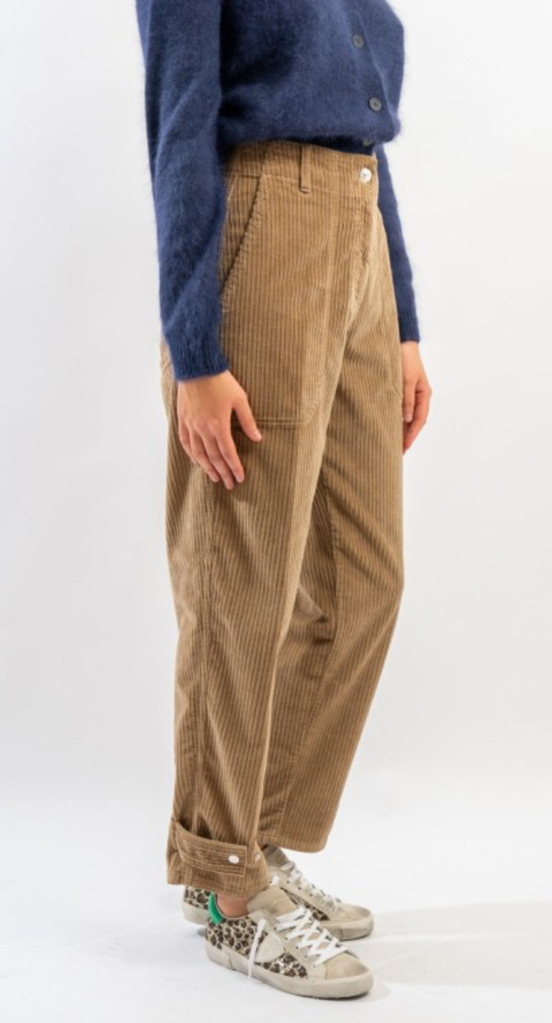 nine:inthe:morning Giunone Fatigue Cord Pant - Sigaro Old