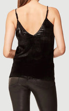 Frame Velvet Shimmer Camisole - Noir