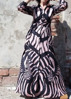 Connor & Blake Carla Dress - Crazy Zebra Pink