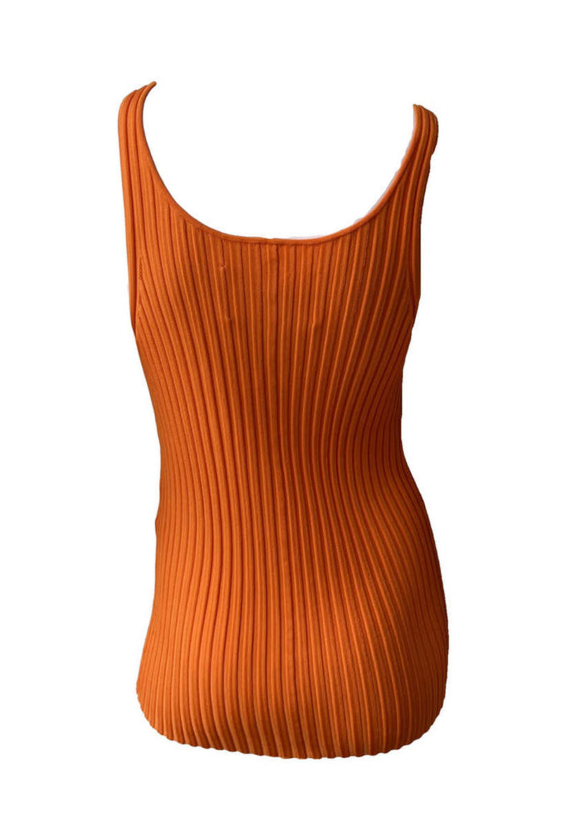 By Malene Birger Seyf Ribbed Tank - Orange