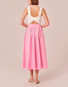 Tara Jarmon Ripoline Poplin Dress - Pink