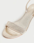 Loeffler Jackie Mid Heel Sandal - Champagne