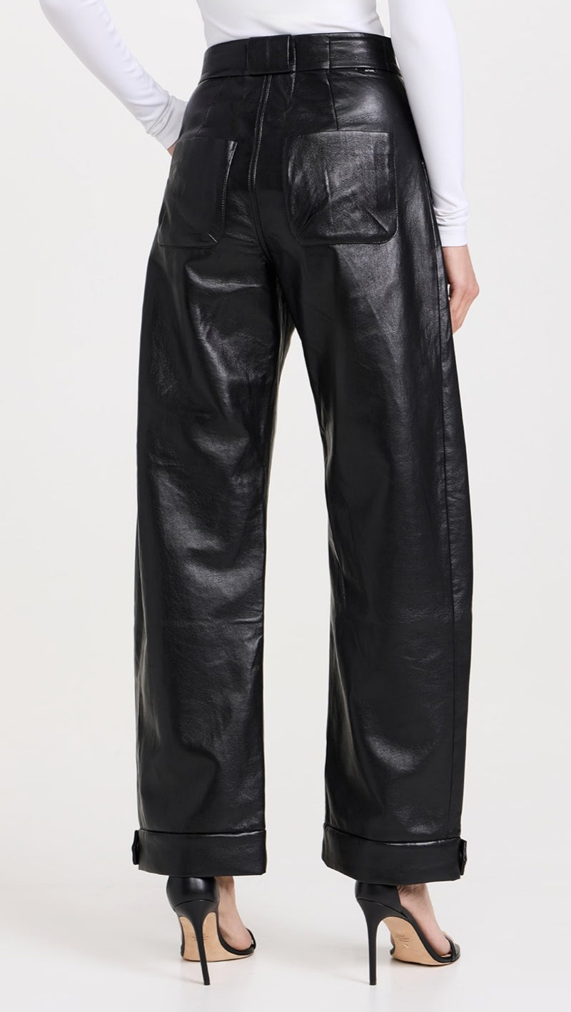 MOTHER The Half Pipe Cargo Nerdy Trousers - Black