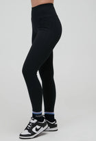 Spiritual Gangster Amara Wide Rib Seamless Legging - Black