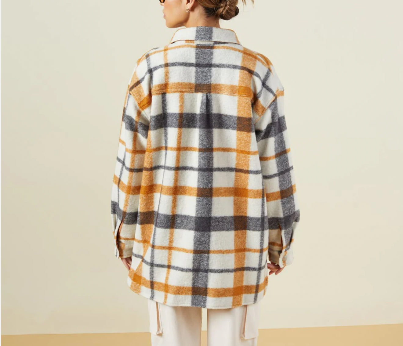 Monrow Plaid Shacket