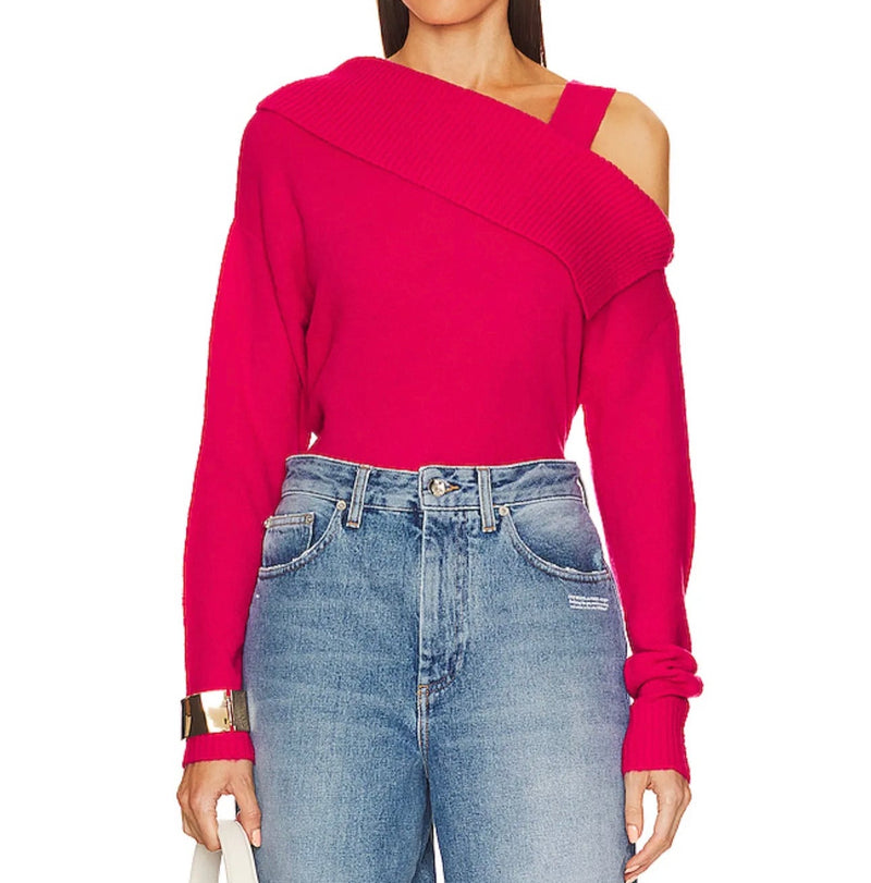 Central Park West Yvonne Cold Shoulder Sweater - Posey