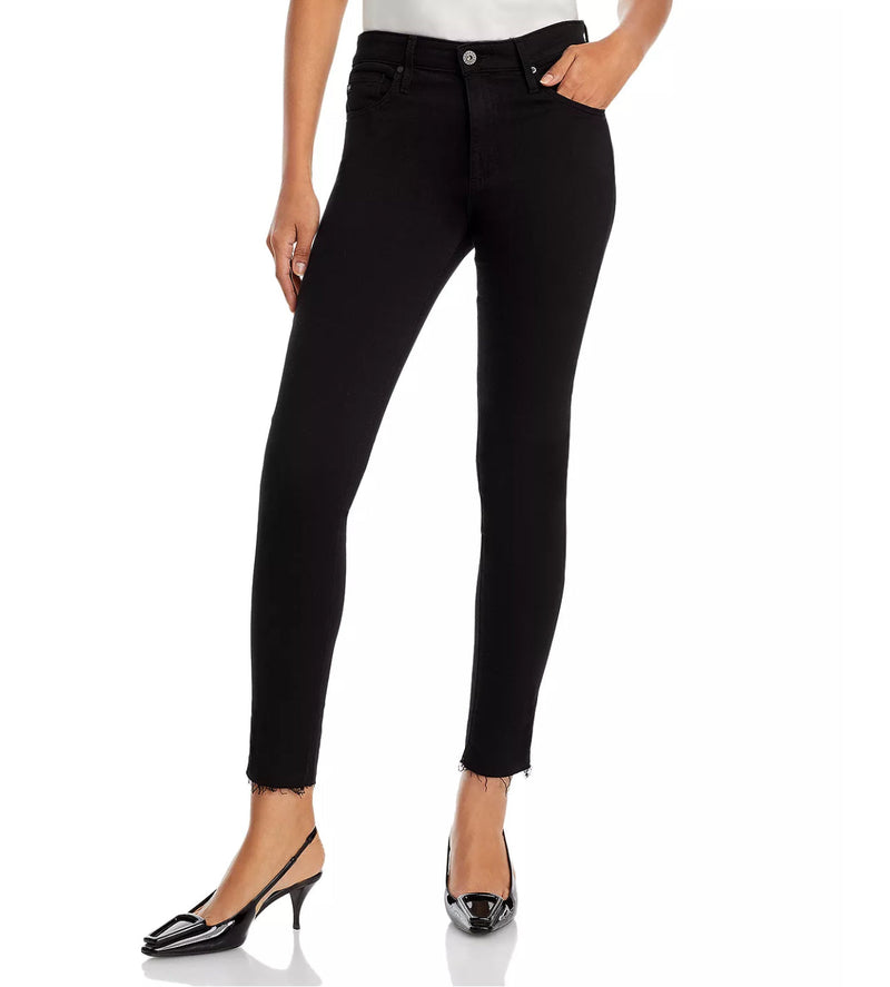 AG Jeans Farrah High Waist Skinny Ankle - Black