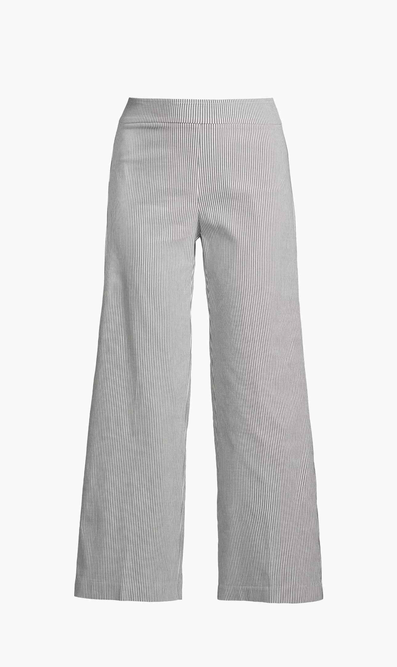 Avenue Montaigne Alex Seersucker Wide-Leg Pants