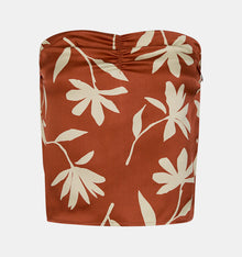 Anine Bing Stephanie Top - Terracotta Daisy Print