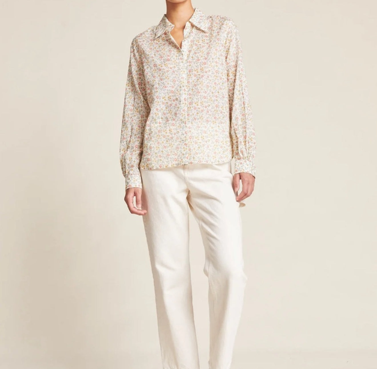 Trovata Jacquelin Shirt - Porcelain Ivy