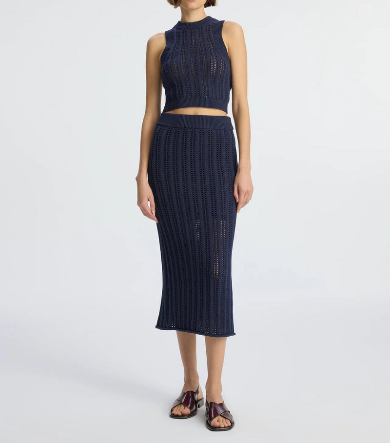A.L.C Aurora Skirt - Navy