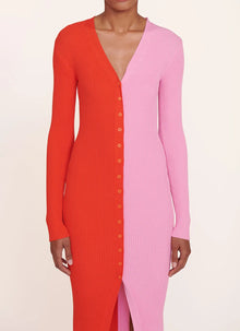 STAUD Shoko Sweater Dress - Poppy Rosebud