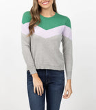 J. Society Chevron Sweater - Heather