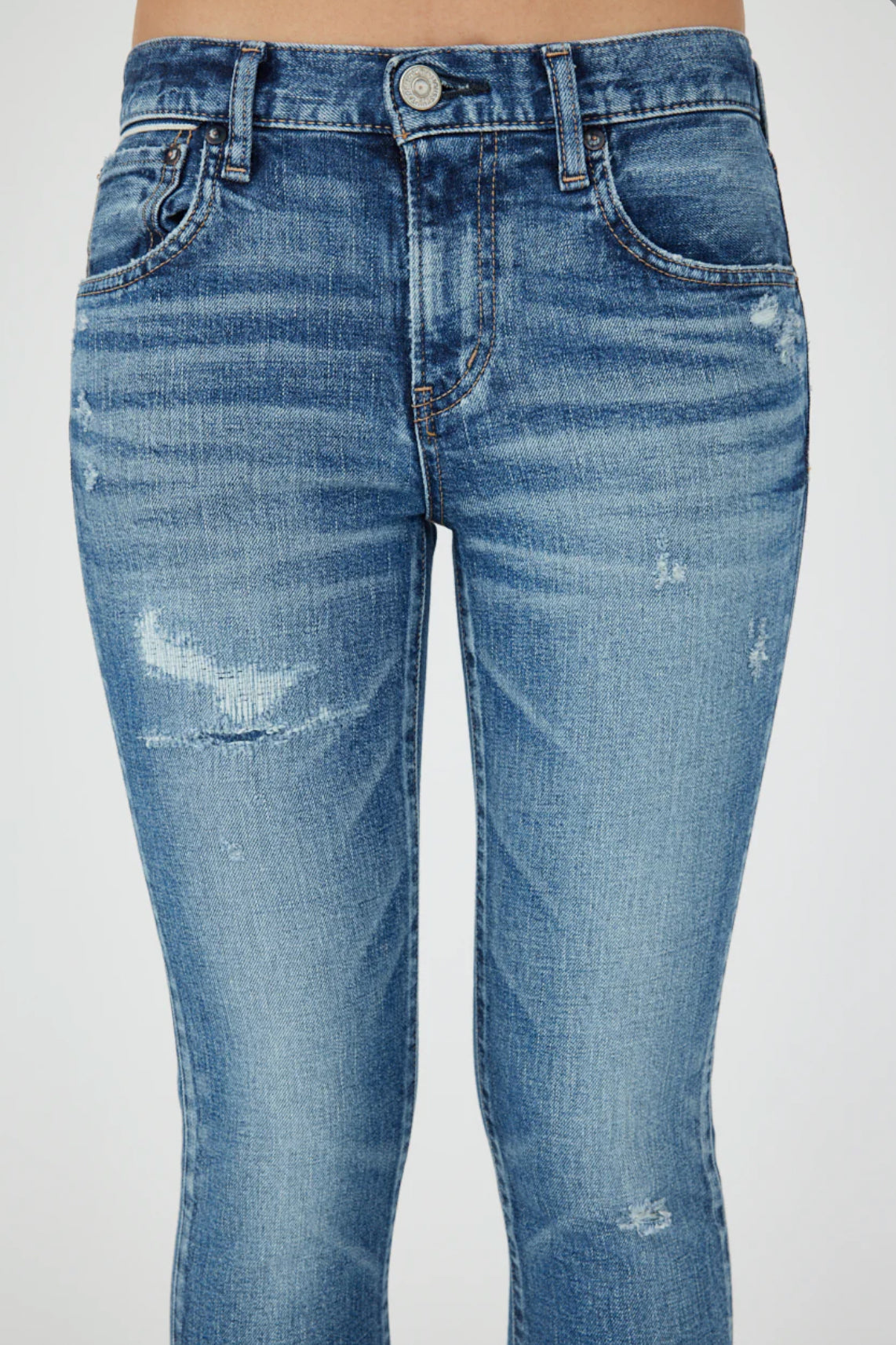 Moussy Vintage Meadowood Skinny Jeans - Blue