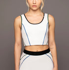 MICHI Flashed Crop Tank - Navy