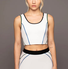 MICHI Flashed Crop Tank - Navy
