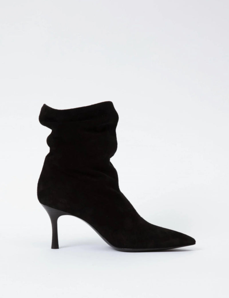 rag & bone Brea Slouch Suede Boot - Black