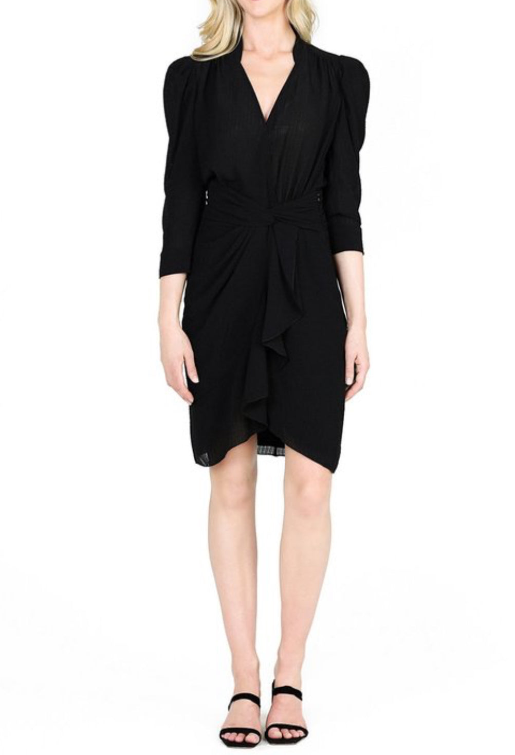 ba&sh Isee Ruffled Dress - Noir