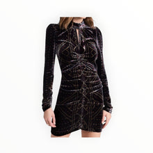 Sea New York Delphine Stretch Velvet Tunic Dress - Multi