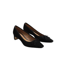 Sam Edelman Rinda Pointed Toe Ballet Heel - Black Suede