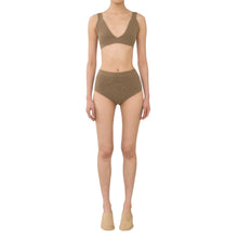Lauren Manoogian Rib Triangle Bralette - Earth
