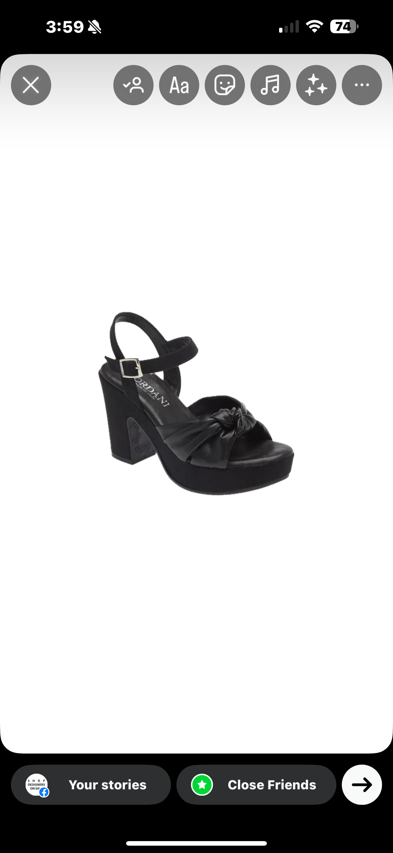 Cordani Lola Wedge - Black