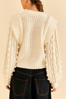 Farm Rio Braided Sweater - Off-White