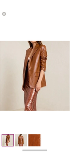 A.L.C. Dakota Vegan Leather Jacket - Cognac