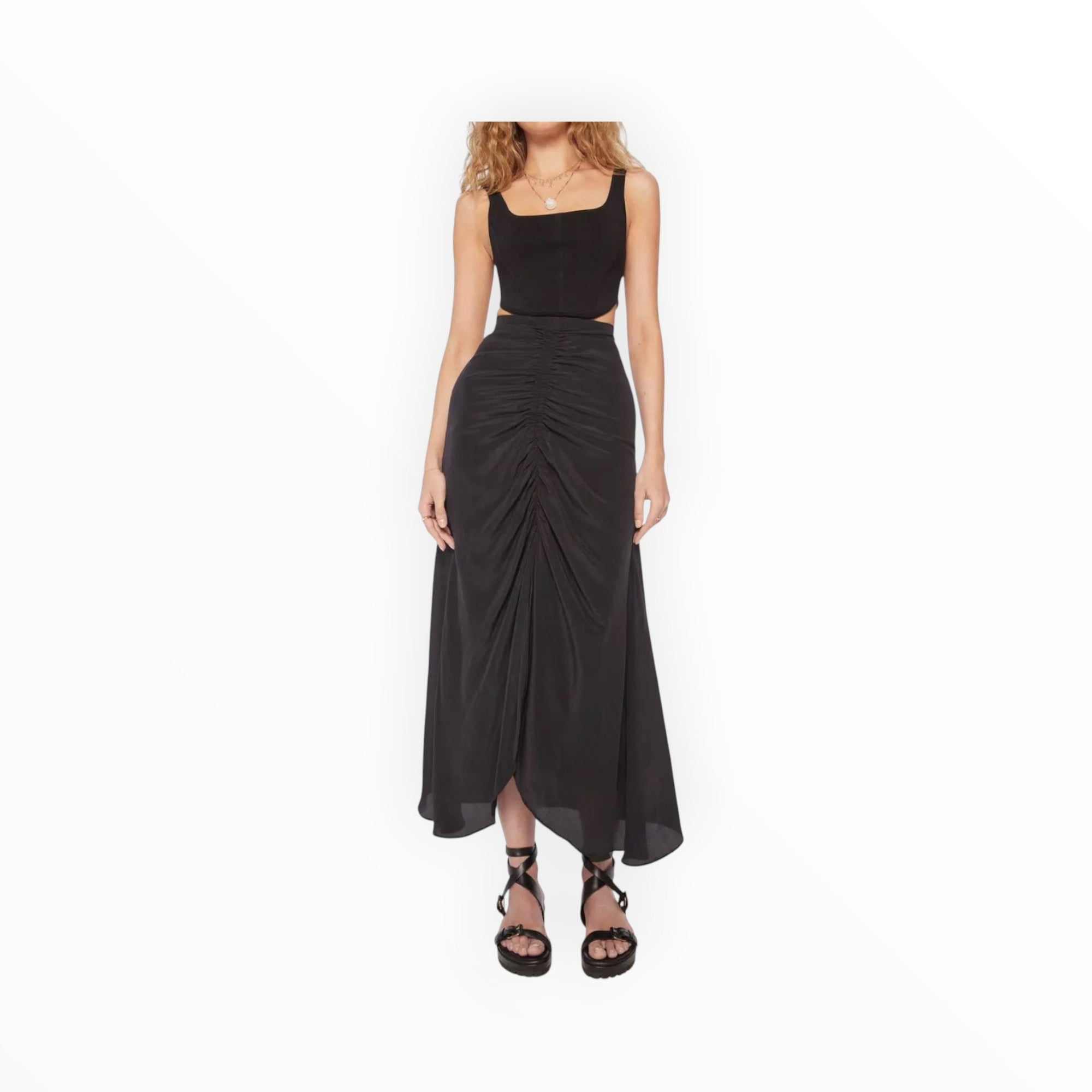 Maria Cher Yasi Long Skirt - Black