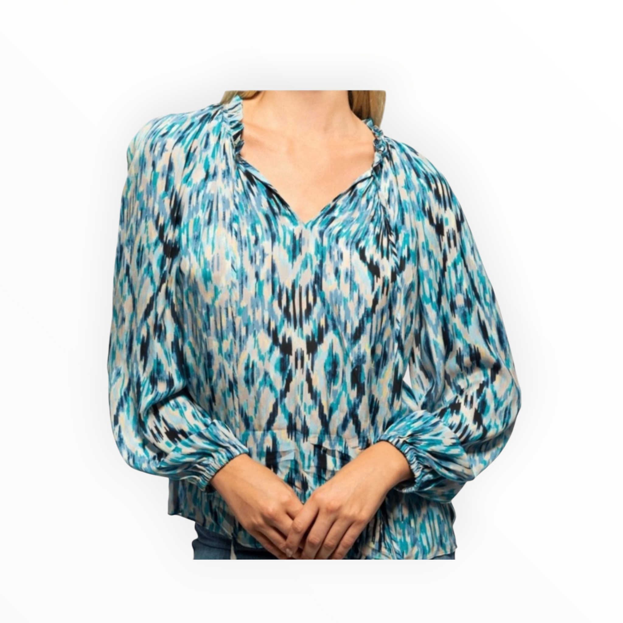 Shoshanna Samson Top - Blue Multi