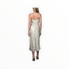 Greylin Cassandra Animal Midi Slip Dress - Taupe/Blue