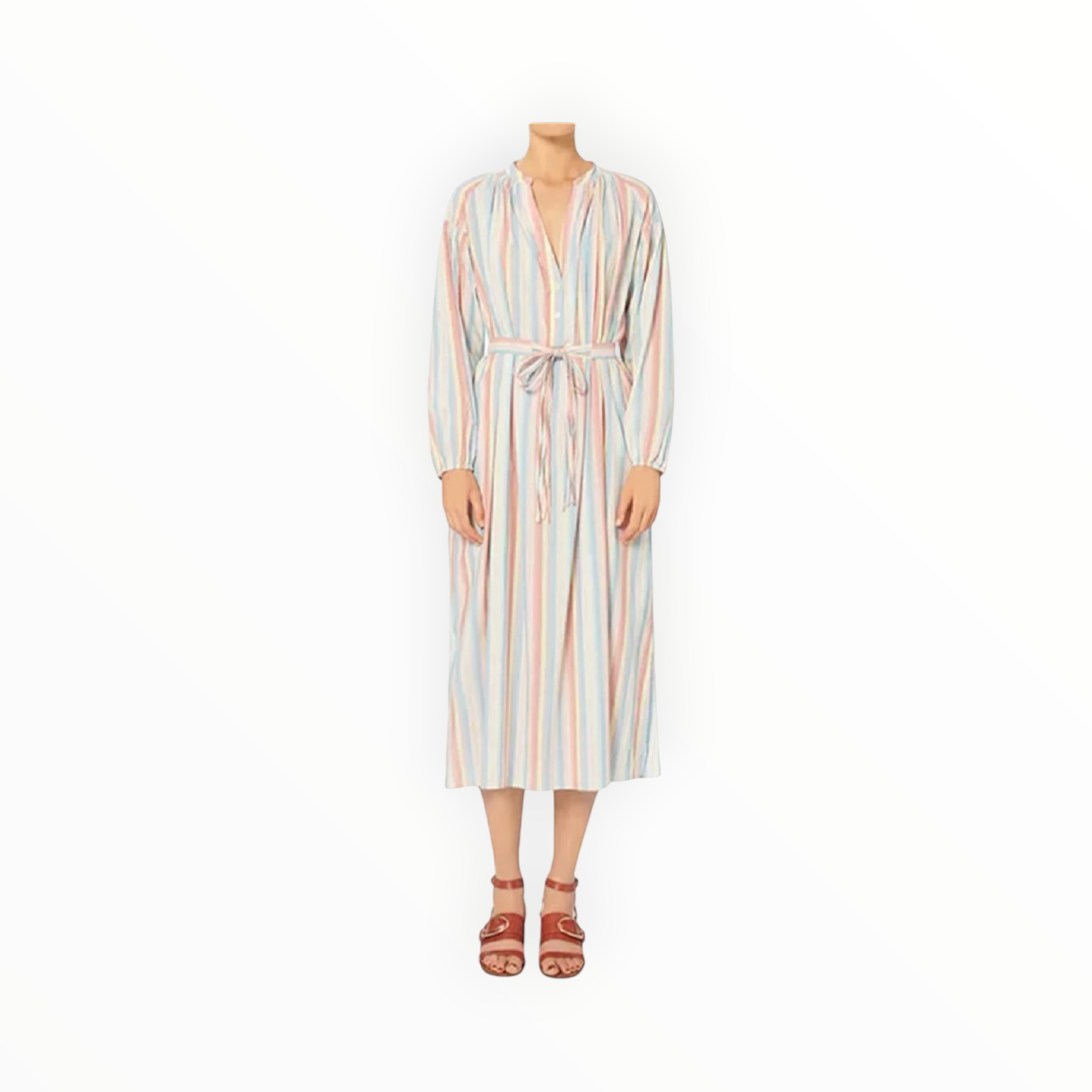 Vanessa Bruno Nazaria Striped Midi Dress