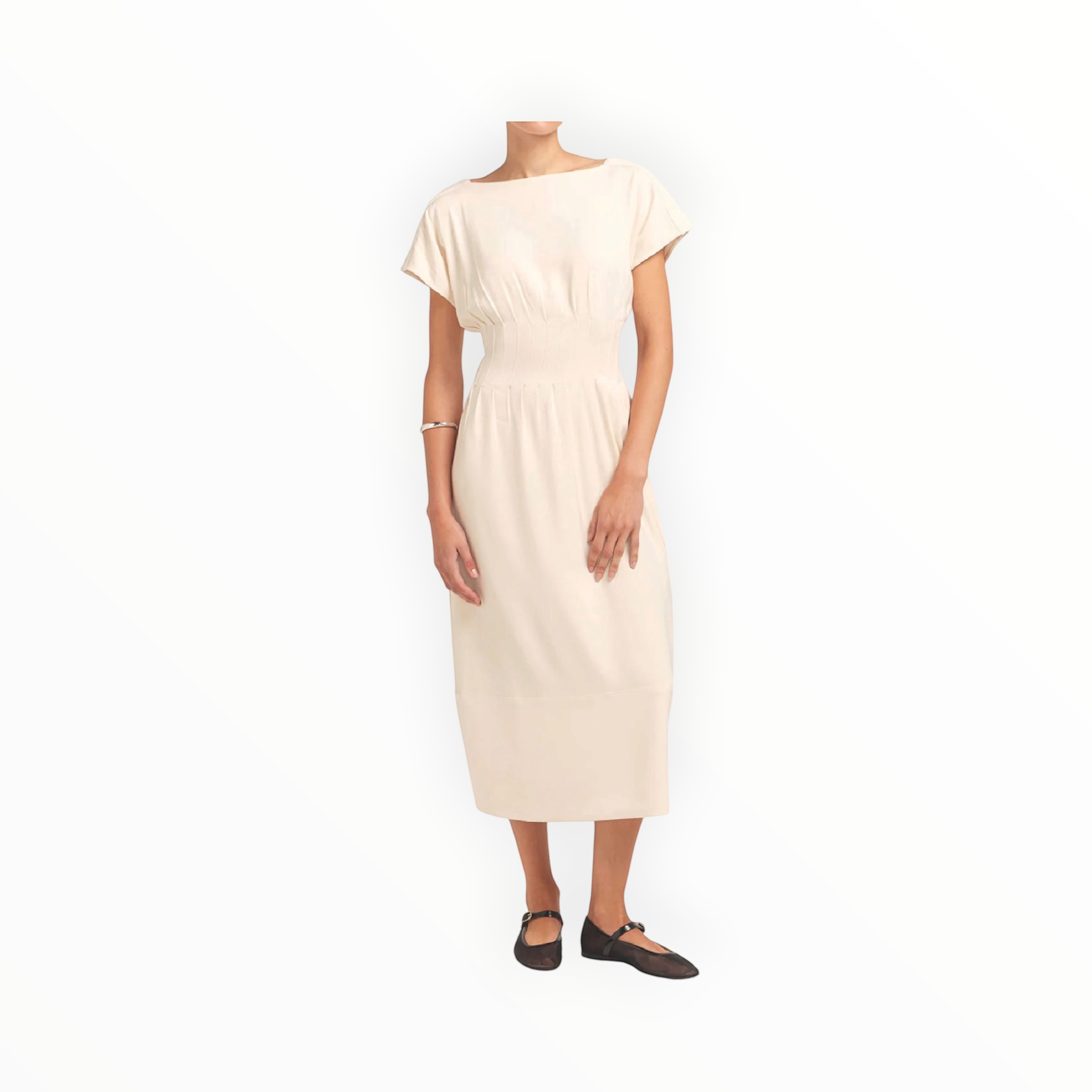 Solid & Striped The Greer Shaped Waist Dress - Clay