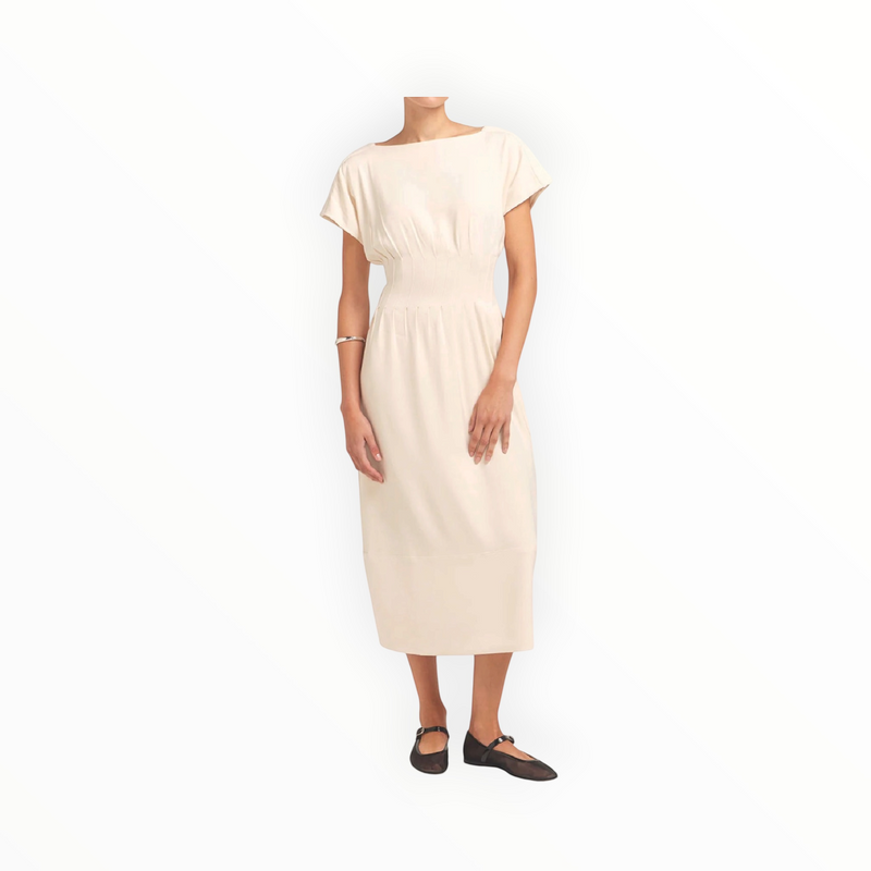 Solid & Striped The Greer Shaped Waist Dress - Clay