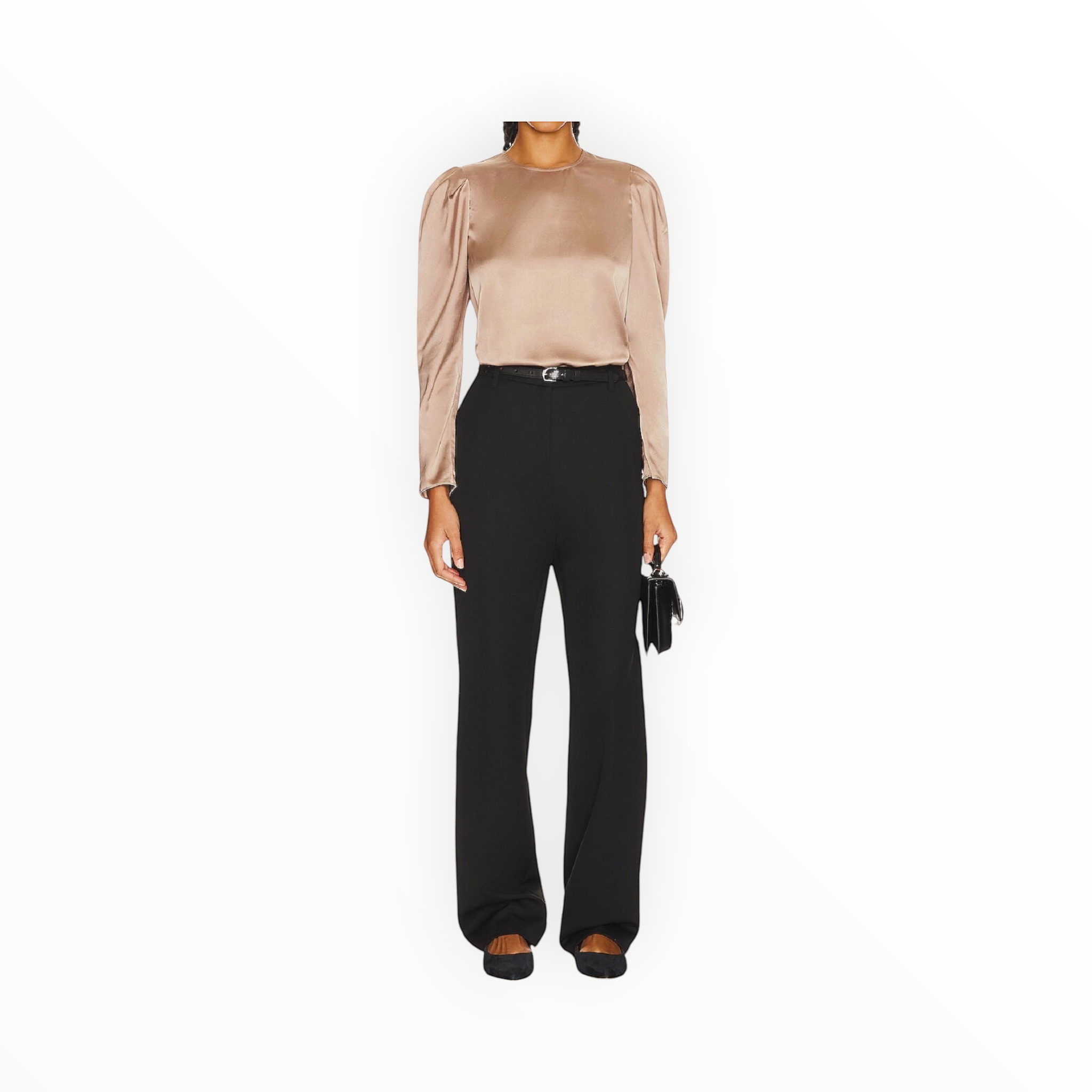 Frame Draped Femme Blouse - Mocha
