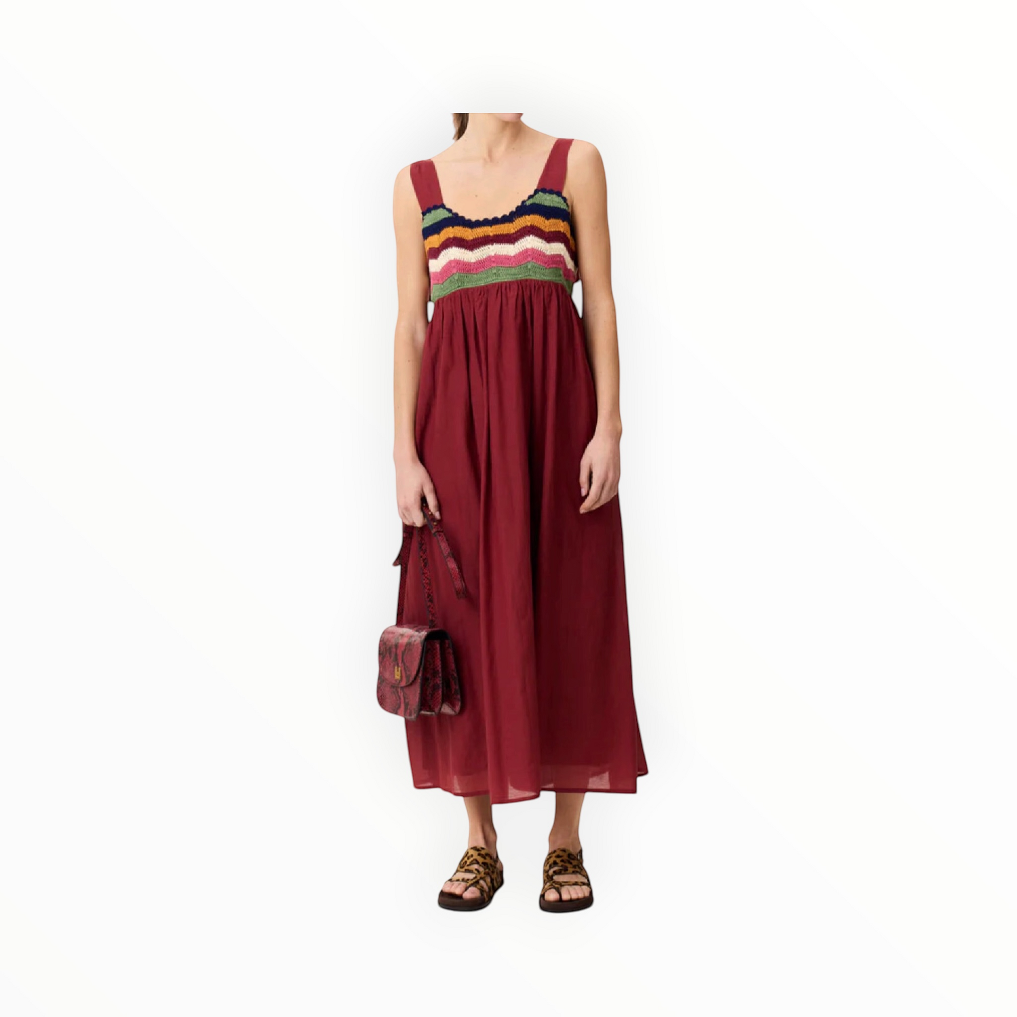 Leon & Harper Ricq Crochet Tomato Dress