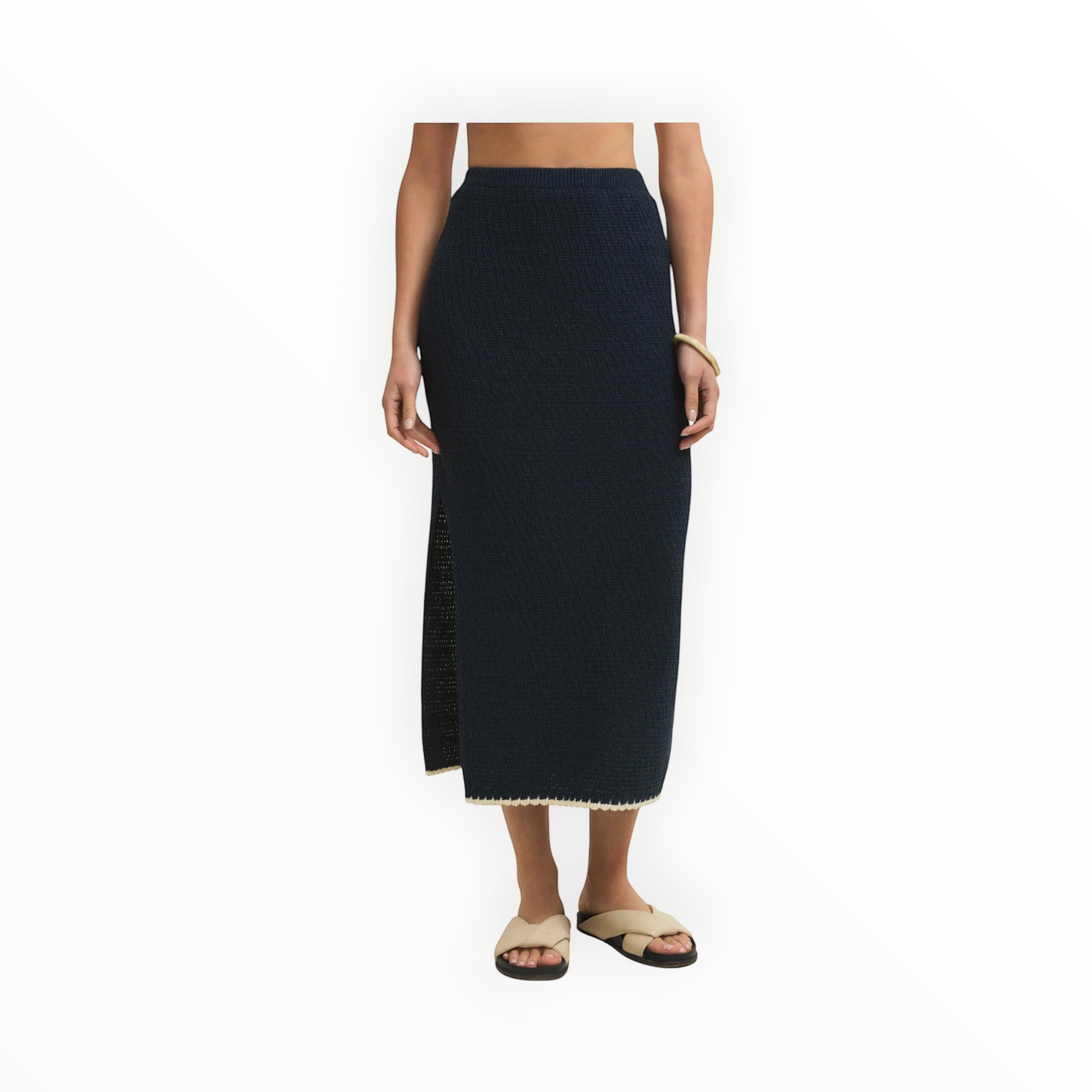 Z Supply Yessenia Whipstitch Skirt - Eclipse