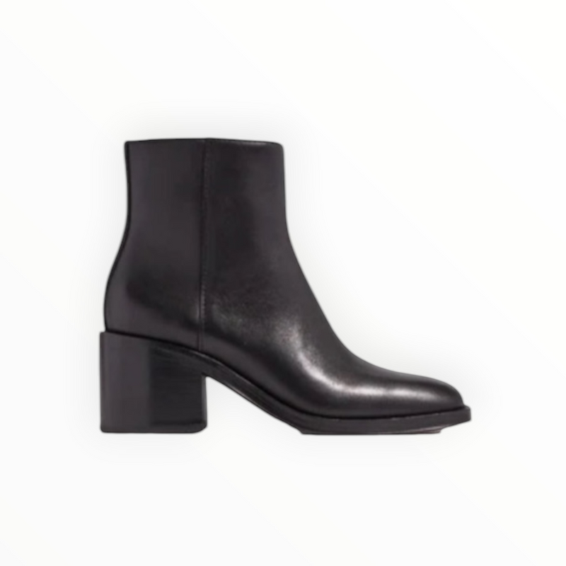 Loeffler Randall Blakely Square Toe Mid Heel Boot - Black