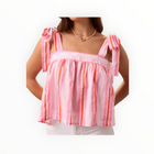 SZ Blockprints Emma Tank - Barbie Pink/Ferarri Red
